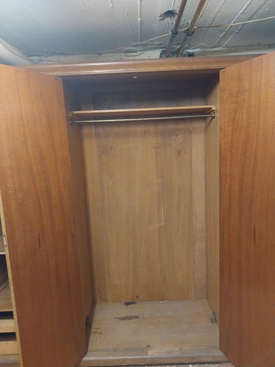 Armadio vintage di metà secolo, Rovere massiccio ca. 1940 – Legno (photo 3 of 8)