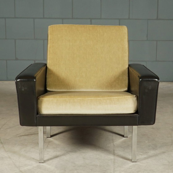 Image 1 of Fauteuil vintage – velours – années 60