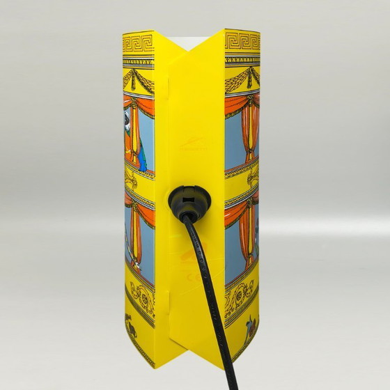 Image 1 of 1990s Gorgeous "Commedia dell'Arte" table Lamp by Piero Fornasetti for Antonangeli.