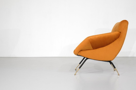 Image 1 of Pair of fabric armchairs, Italy, 1960s.
