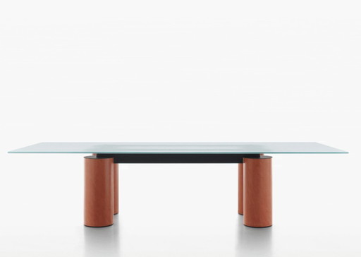 Serenissimo dining table, Lella & Massimo Vignelli, David Law for Acerbis, 1980