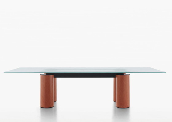 Image 1 of Serenissimo dining table, Lella & Massimo Vignelli, David Law for Acerbis, 1980