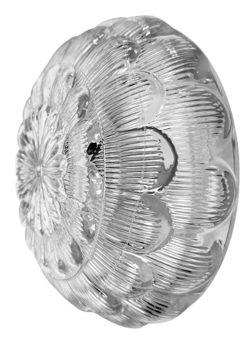 Applique murale ou plafonnier vintage en verre, années 1970 – wandlampen, Glass, Metal
