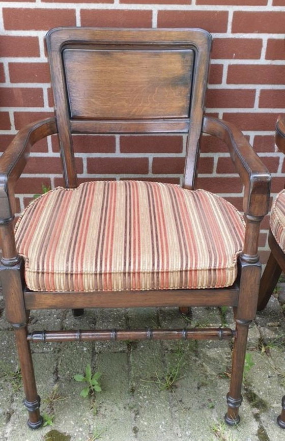 Image 1 of 8 fauteuils de salle à manger anciens RAC Royal