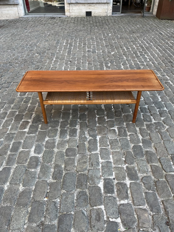 Image 1 of Teak coffee table, by Hans J.Wegner, Denmark, 1960's