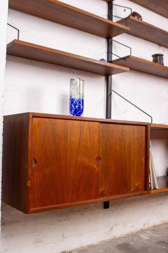 Poul Cadovius Shelving System Cado Royal Vintage Teak 60s – Shelving unit, Wood, Metal, Scandinavian (photo 10 of 18)