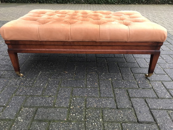 Foot ottoman – Duresta, Footstools & poufs, Wood, Brass (photo 5 of 7)