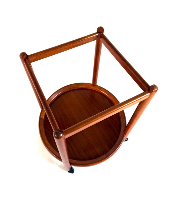 Carrello bar vintage in teak, Hans Bølling, Salin Nyborg ‘60 – Carrelli bar, Legno, Metallo (photo 6 of 10)