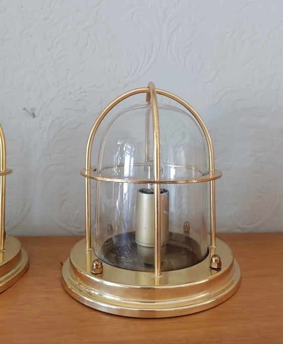 Image 1 of 3 x vintage plafondlampen in maritieme stijl