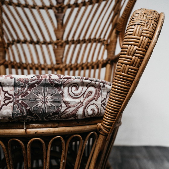 Image 1 of Gio Ponti Lio Carminati Bonacina Poltrona Vimini Design Mid-Century 1950
