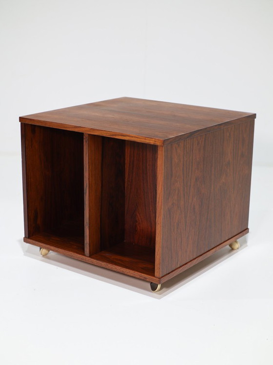 Vitré Cube Cabinet LPs Bücher Palisander Dänisch 1960er Jahre – Bücherregale, Wood (photo 8 of 12)