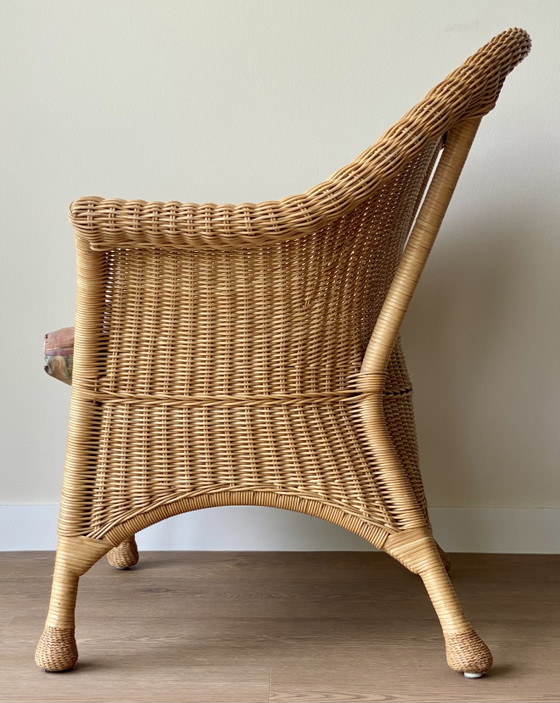 Image 1 of Oerdegelijke rotan fauteuil 