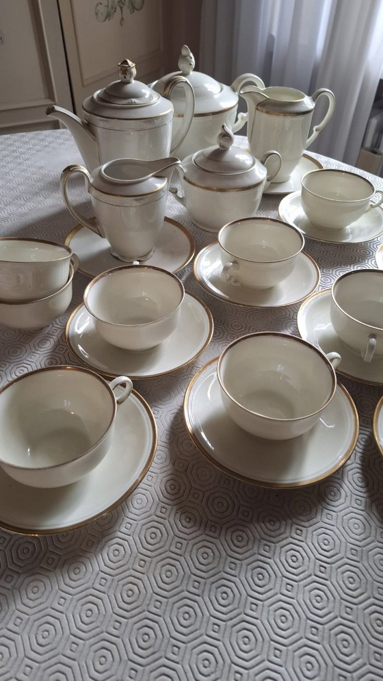 Servizio Tè / Caffè Vintage SCI Laveno Italia – Bianco e Oro – Servizi da tavola, Gold, Porcelain (photo 4 of 5)