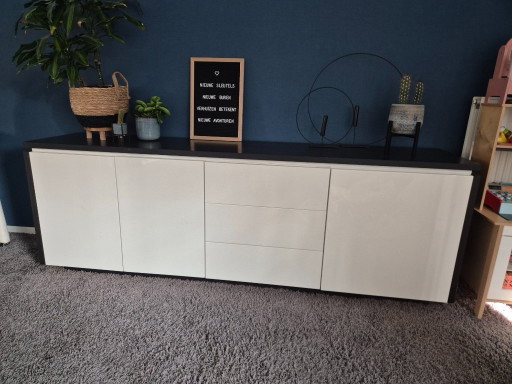 Bert Plantagie oak basalt sideboard, TV unit, and cube cabinet with 4 doors