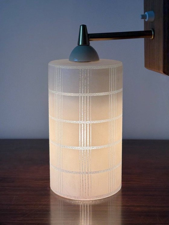 Vintage retro wall light from the 70s – Metal, Glass (photo 2 of 7)