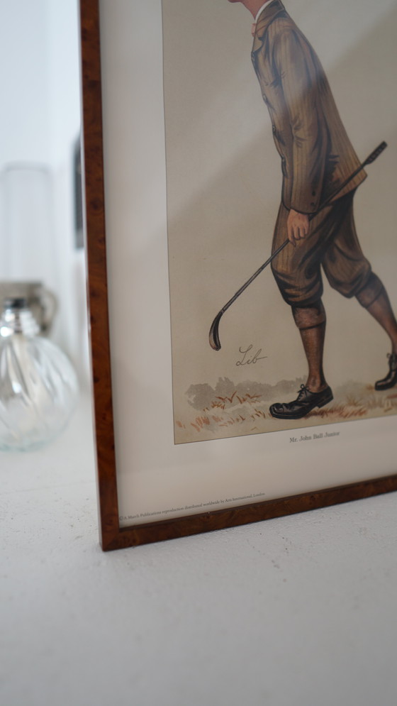 Image 1 of Affiche Ancienne Encadrée Vanity Fair “Mr. John Bull Junior” Par Lib (Liberio Prosperi)