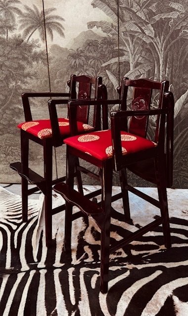 Image 1 of CHINESISCHER HOCHSTUHL IN MARSALA-ROT