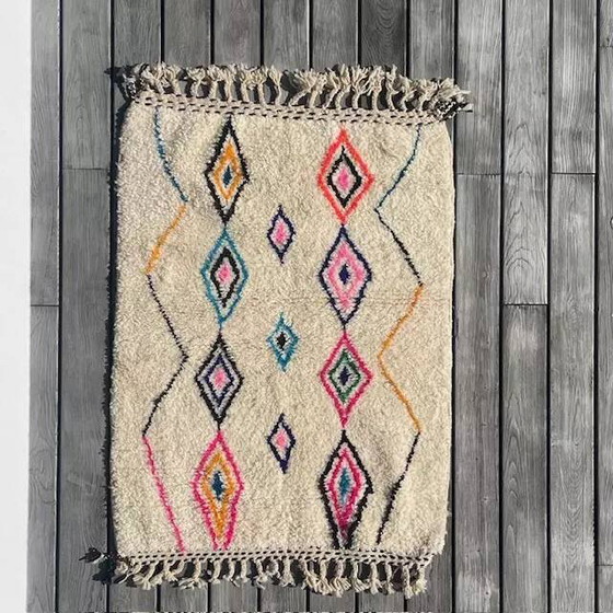 Tappeto berbero Azilal colorato – Tappeti, Wool, Cotton, Bohemian (photo 5 of 9)