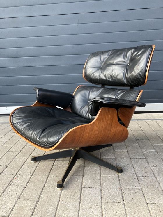 Image 1 of 2x Eames Lounge Chair Contura/Fehlbaum 1950er Jahre
