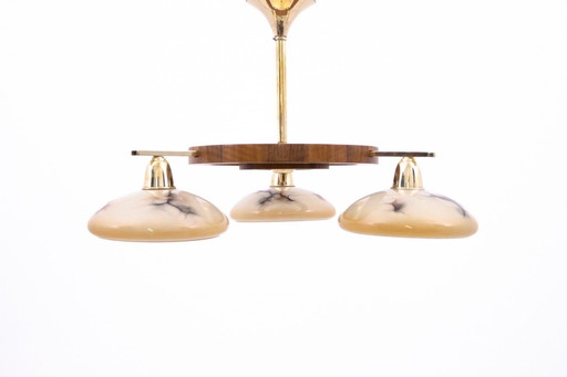 Polish Art Deco chandelier from the mid-20th century.
