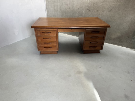 Gran Escritorio Ejecutivo Art Decó de Doble Cara Años 30 – Wood (photo 3 of 15)