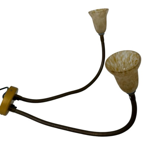 Rob Nollet - Deja Vu Nijmegen - Wall mounted lamp - Gooseneck (Double) - Glass shades, Dutch design
