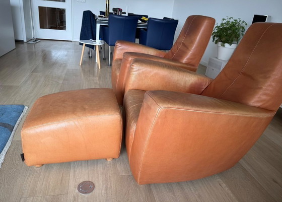 Image 1 of 2x poltrone Gerard van de Berg con pouf