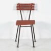 Set of antique red garden chairs (c.1920). Set of 4 pieces – Wood, Metal, Vintage (photo 14 of 15)