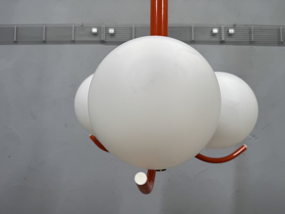 Image 1 of Lampadario arancione Space Age di Richard Essig