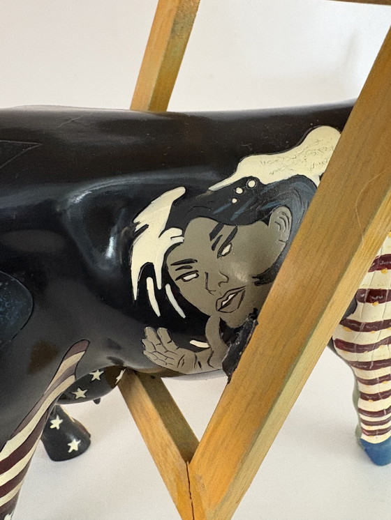 Image 1 of Mooseum Lover, di Jody Silver Schwarz, Cow parade 2004.