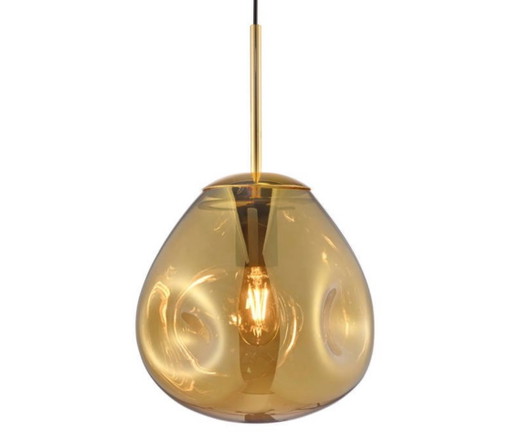 Leitmotiv Blown Gold S hanglamp