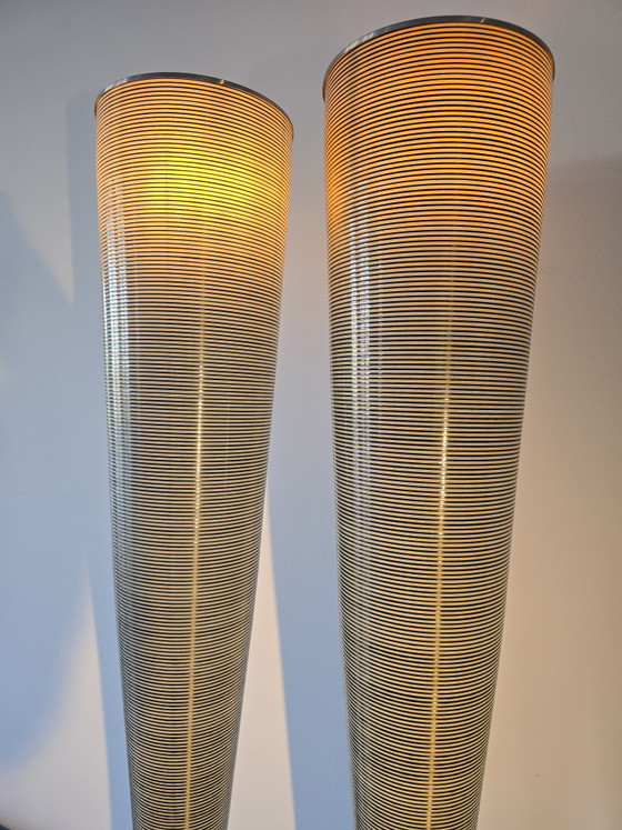 Image 1 of Ensemble de 2 lampadaires Foscarini Mite originaux – Marc Sadler – Design haut de gamme 187 cm de haut et à intensité variable !