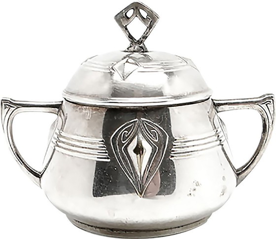 Sucrier de WMF, Allemagne, début du XXe siècle – Accessoires de table, Metal, Silver (photo 13 of 13)