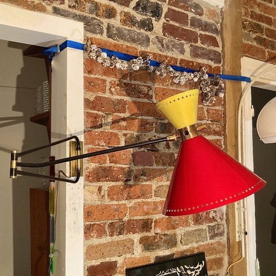 Image 1 of Grande lampada da parete diabolo Lunel