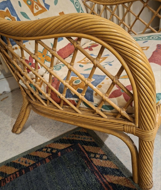 Poltrona vintage in rattan "Model 1" (Anni '70/'80) – Boho / Retrò – Poltrone, Tessile (photo 6 of 6)