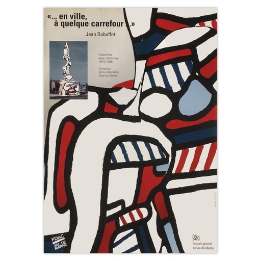 Jean DUBUFFET Expo - FDAC Val de Marne-poster 1996