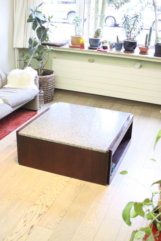 Image 1 of Angelo Mangiarotti 4D Coffee Table for Molteni, Italy 1960s