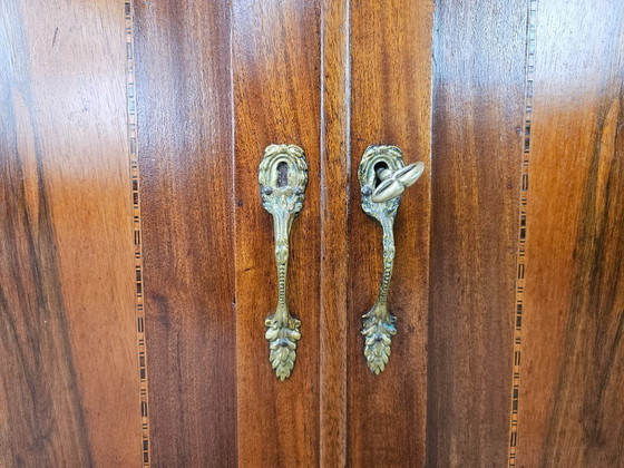 Image 1 of Early 20th century Art Nouveau sideboard with brass decorations