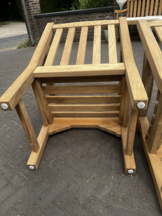 4 wunderschöne, robuste Teak-Gartenstühle von Teak and Garden Lancaster – Wood (photo 4 of 5)