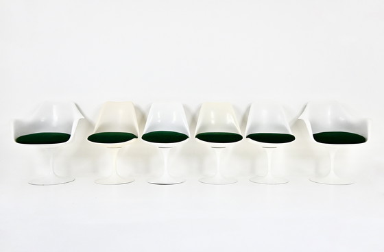 Image 1 of Sedie da pranzo Tulip di Eero Saarinen per Knoll International, anni '70, set di 6