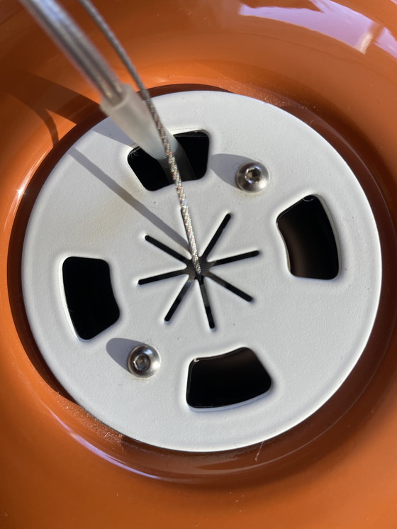 Image 1 of Set van 2 glazen hanglampen