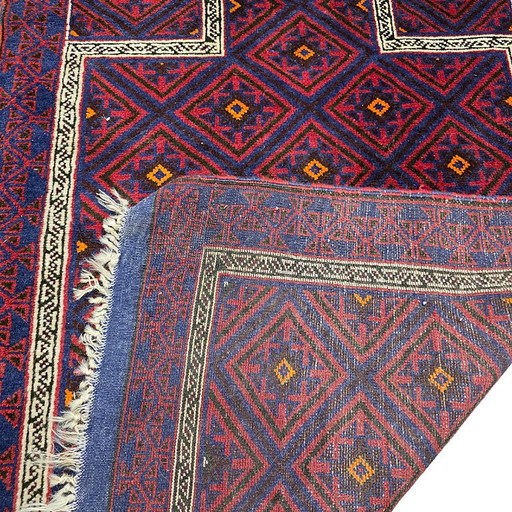 Vintage Afghan wool Baluch rug, 1970s – vloerkleden en tapijten (photo 2 of 5)