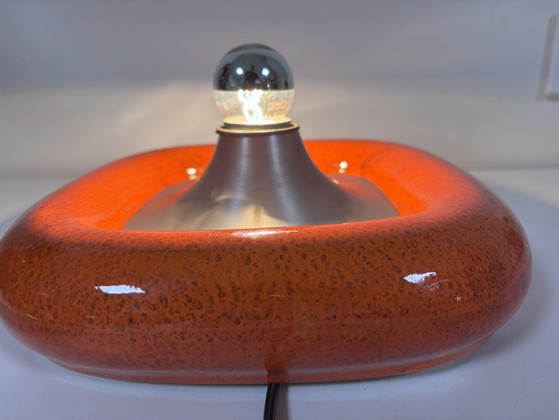 Zeldzame Kaiser Leuchten Wandlamp Model 11/0039 Klaus Hempel Space Age – Wandlampen, Ceramic, Aluminium (photo 9 of 14)