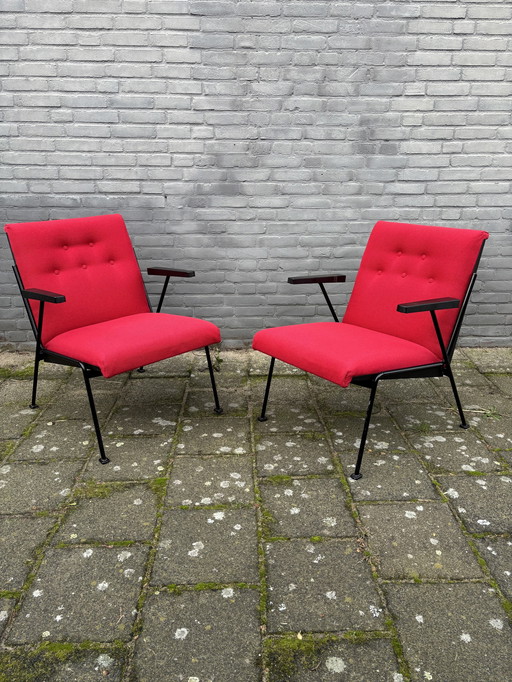 2x sedie oasi Rietveld per Ahrend de Cirkel 1960