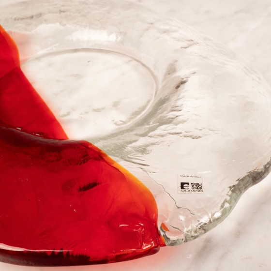 Renato Toso Murano Glas Valet Tray, Rot & Transparent, Italien, 1960er – Dekorative Objekte (photo 15 of 23)