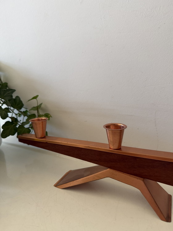 Image 1 of Mid Cemtury Scandinavisch design kandelaar 