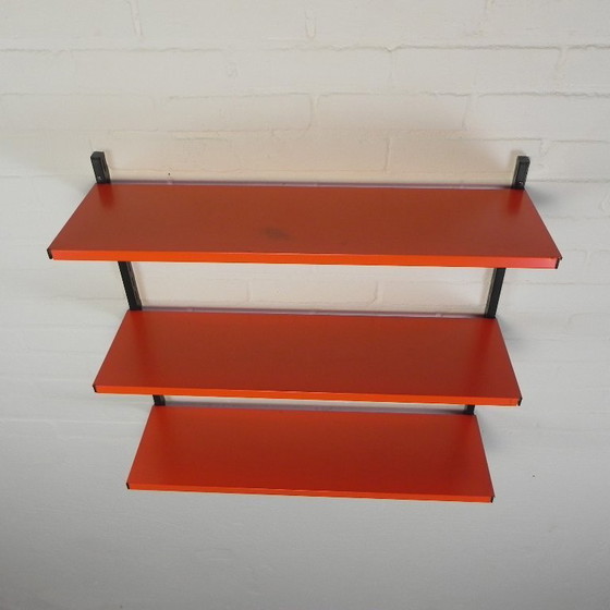 Image 1 of Tomado Holland wall rack - A. Dekker orange black, 1970s