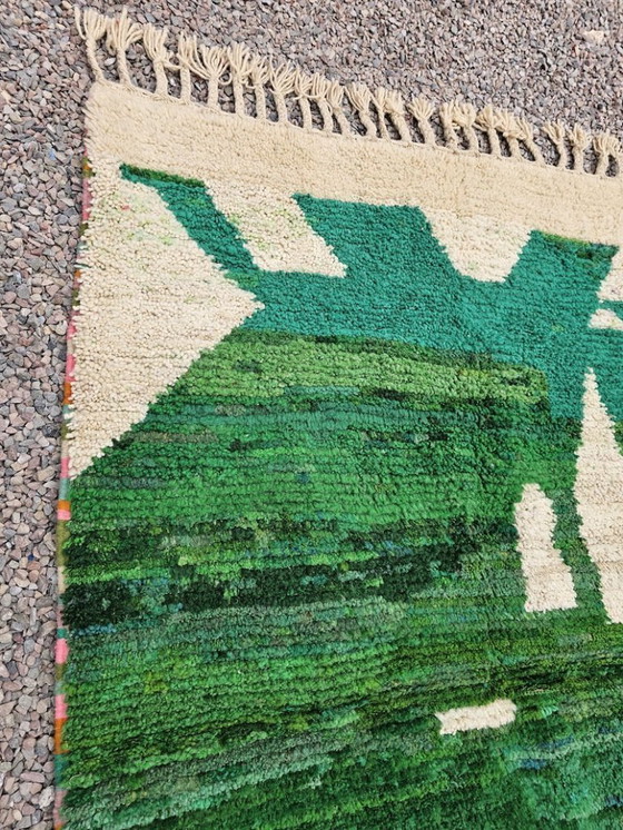 Image 1 of Marokkanischer Teppich aus Naturleinen, 200 x 150 cm