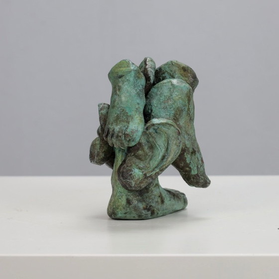Image 1 of Ausdrucksstarke figurative Bronzeskulptur, Niederlande, 1970er Jahre