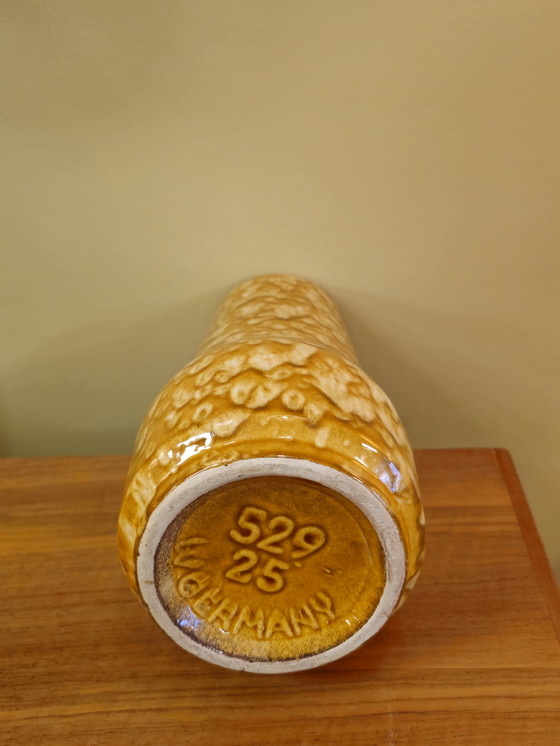 Image 1 of Vintage Scheurich Yellow West Germany Vase